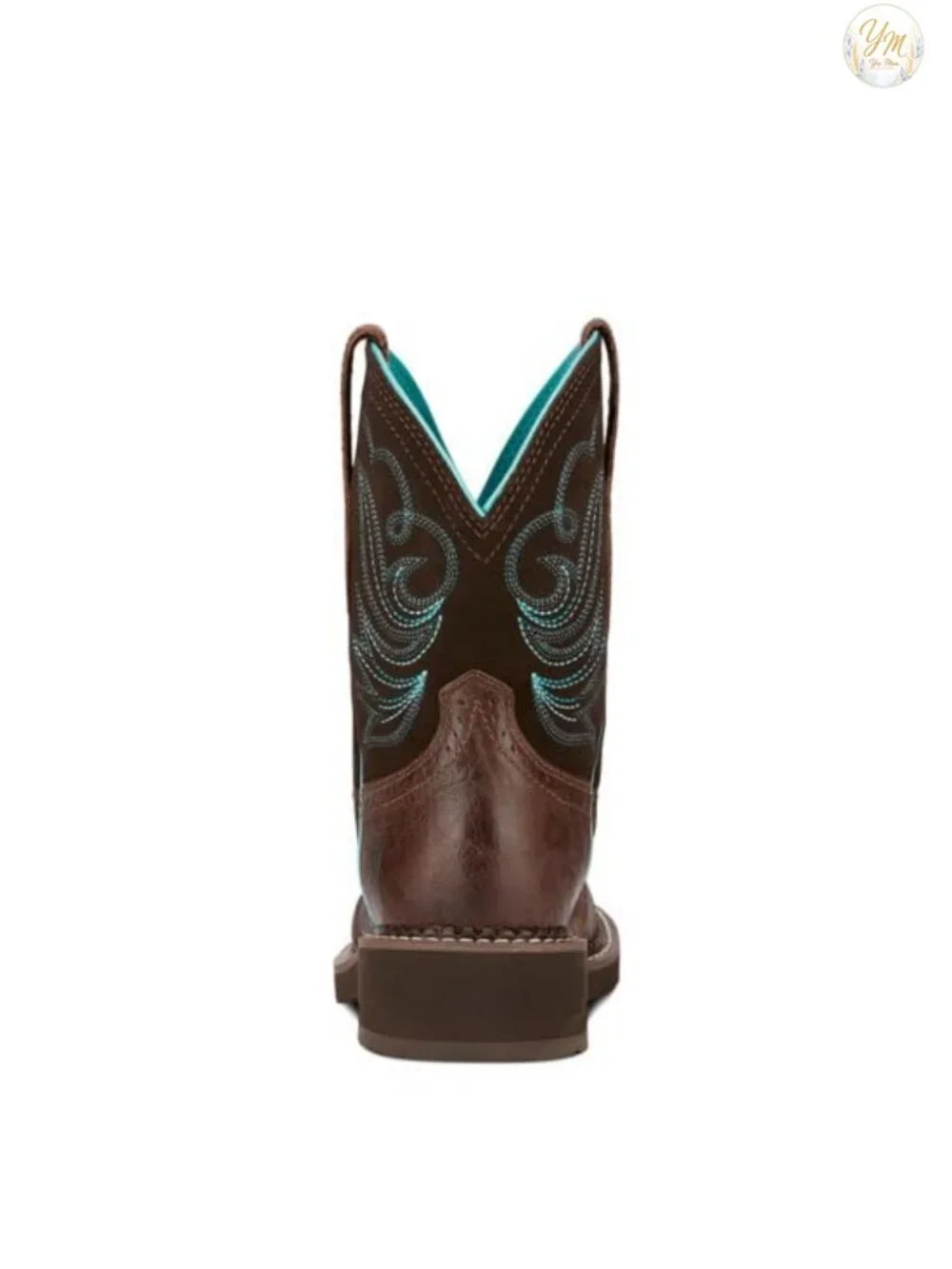 Women's Western Cowboy Boots Mid-Calf Full-Grain Leather Suede Pull-On